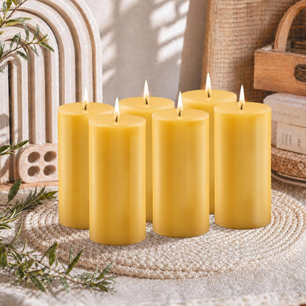Pure Beeswax Pillar Candles