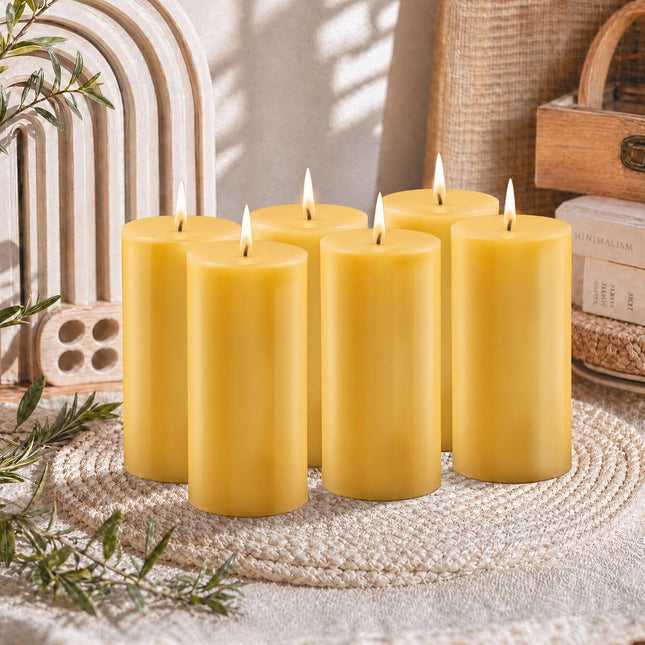Pure Beeswax Pillar Candles