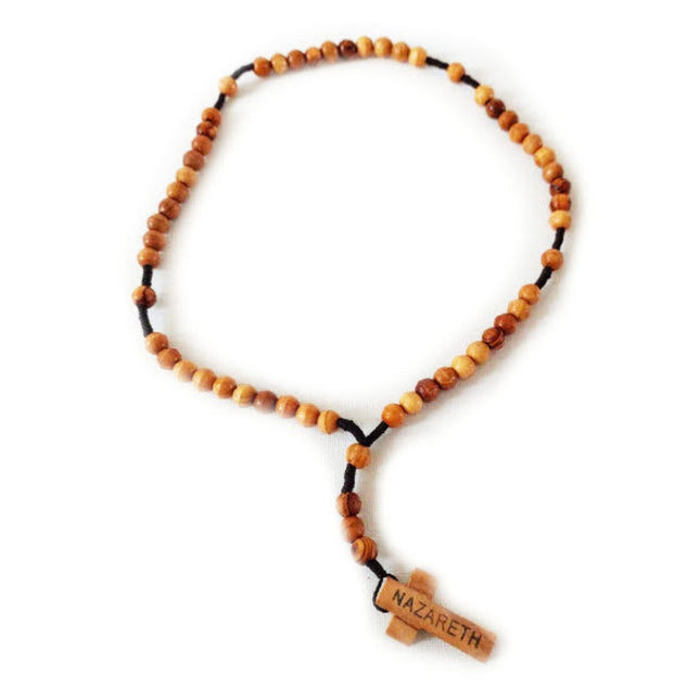 Olivewood Rosary from Nazareth Holy Land
