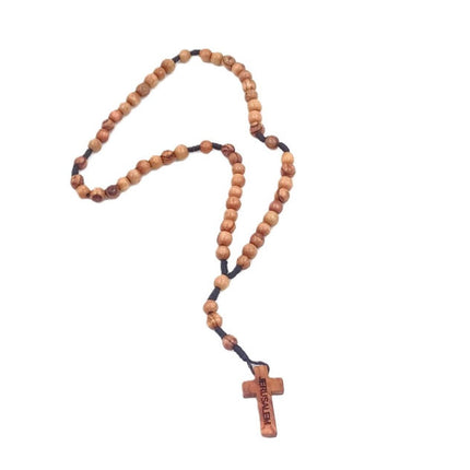 Olivewood Rosary from Jerusalem Holy Land