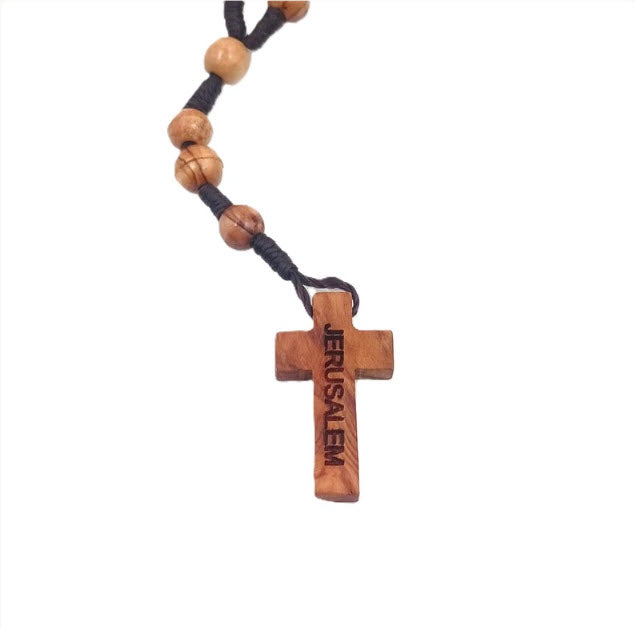 Olivewood Rosary from Jerusalem Holy Land