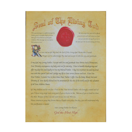 Seal of Living God Canvas English