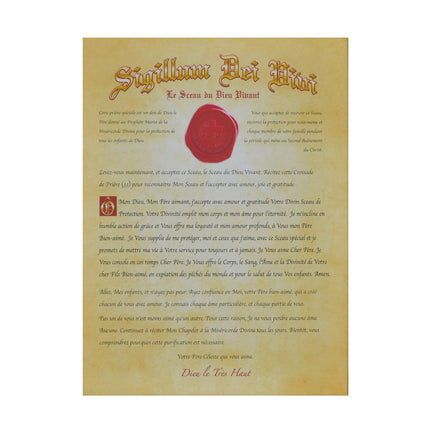 Seal of the Living God Canvas French